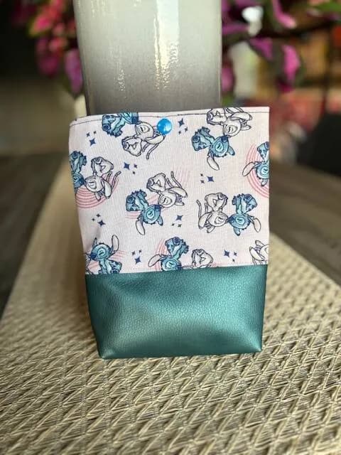 Protection livre de poche - Stitch bleu | Pivoine et Coton